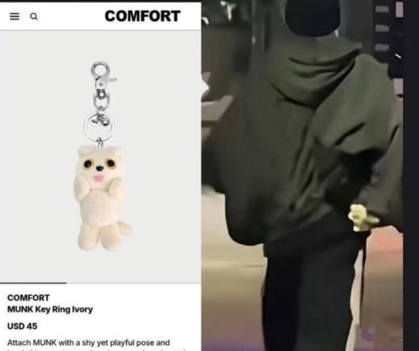 ★新品★COMFORT MUNK KeyRing ぬいぐるみ キーホルダー テテ