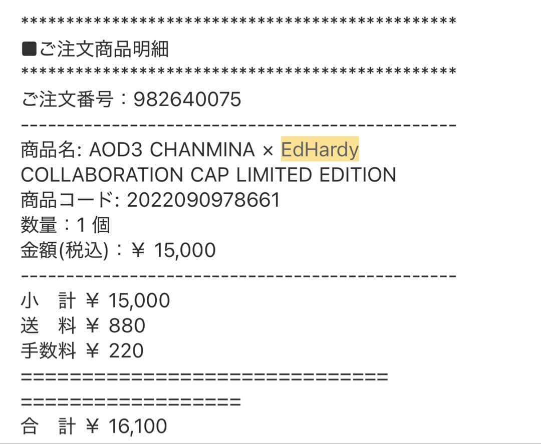 ちゃんみな AOD3 CHANMINA EdHardy LIMITED キャップ