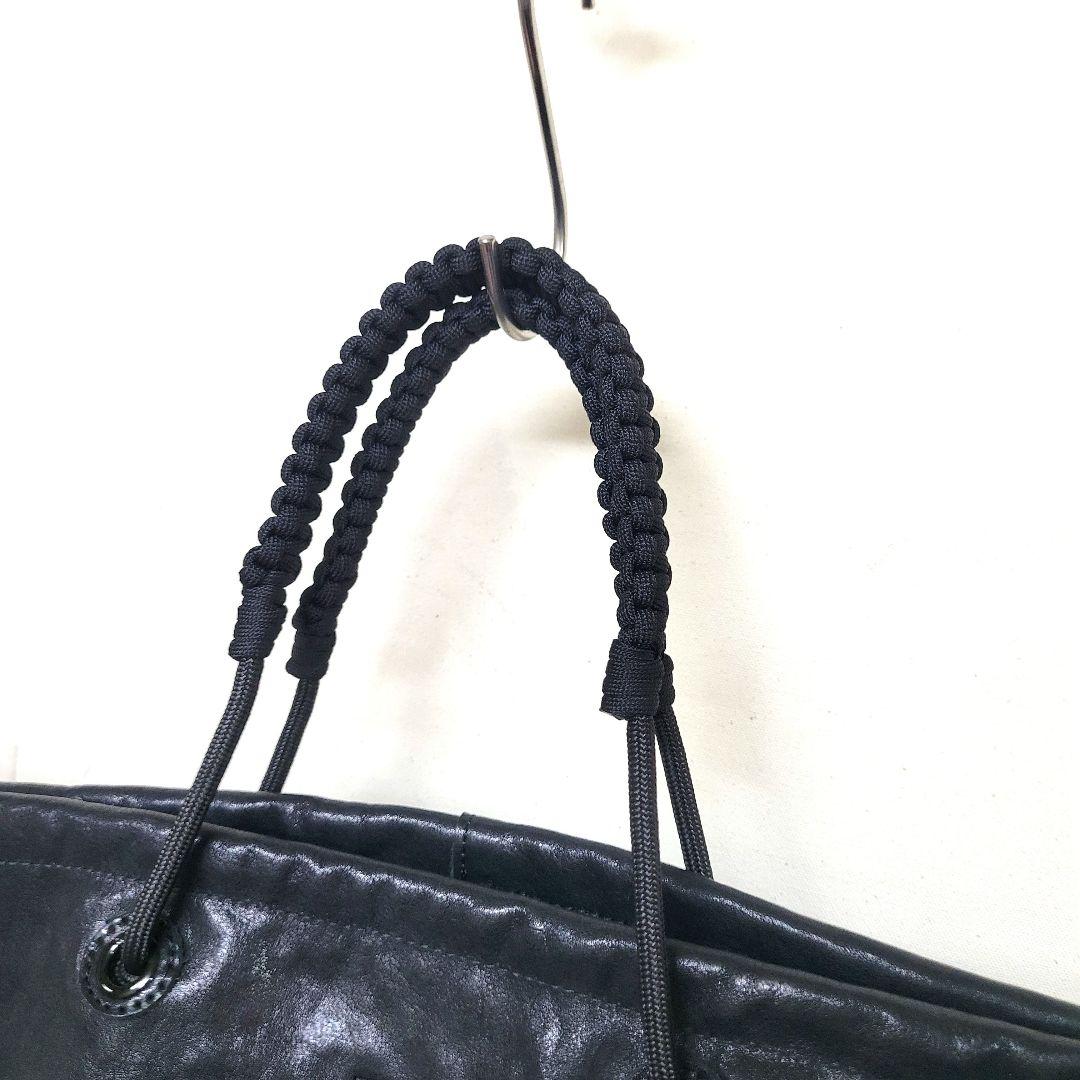【美品】HAIDA ハイダ 本革 レザー トートバッグ BLACK ブラック 黒