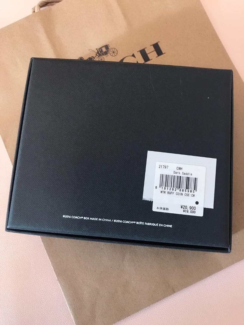 atom 新品COACH  ケース ウォーター バッファロー レザー