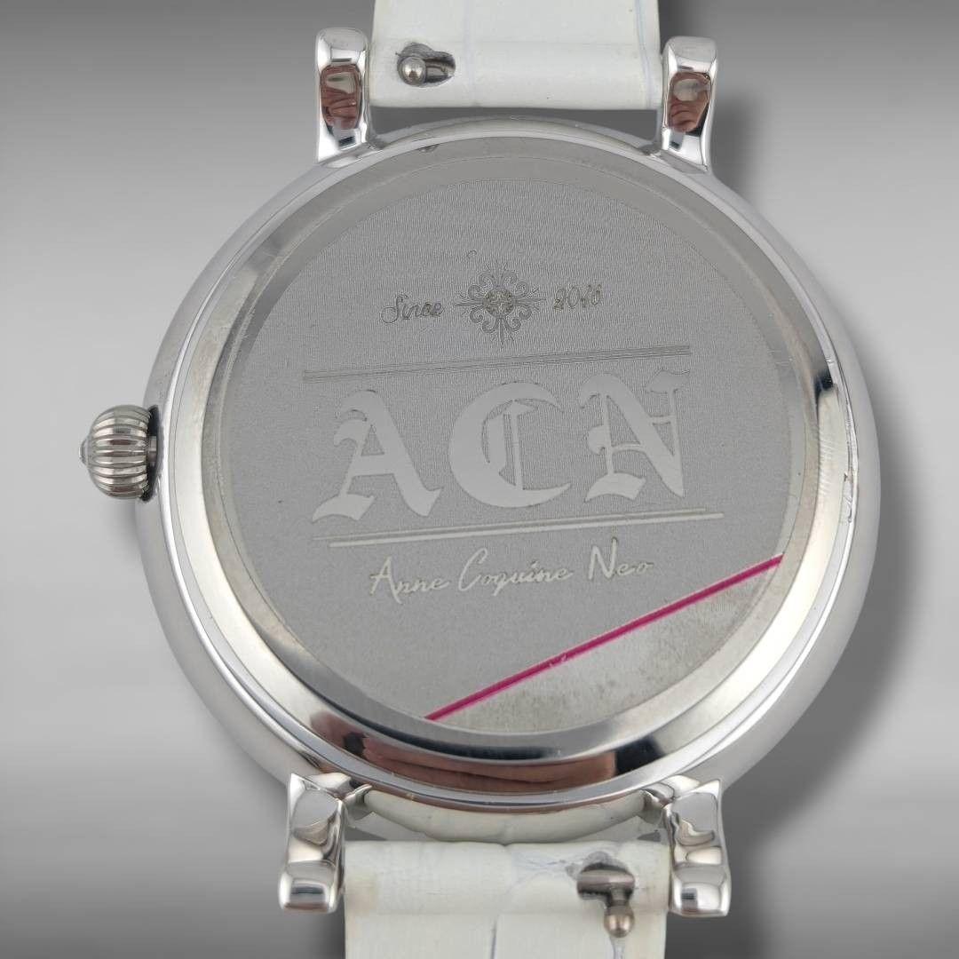 【新品電池・稼働・極美品】アンコキーヌネオ スワロフスキー イエロー ぐるぐる