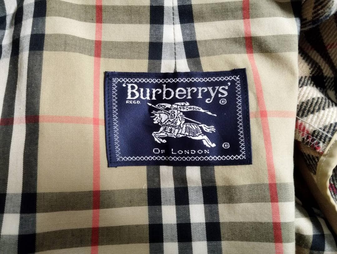 バーバリーBurberry OLD ライニング付き　ステンカラーコート