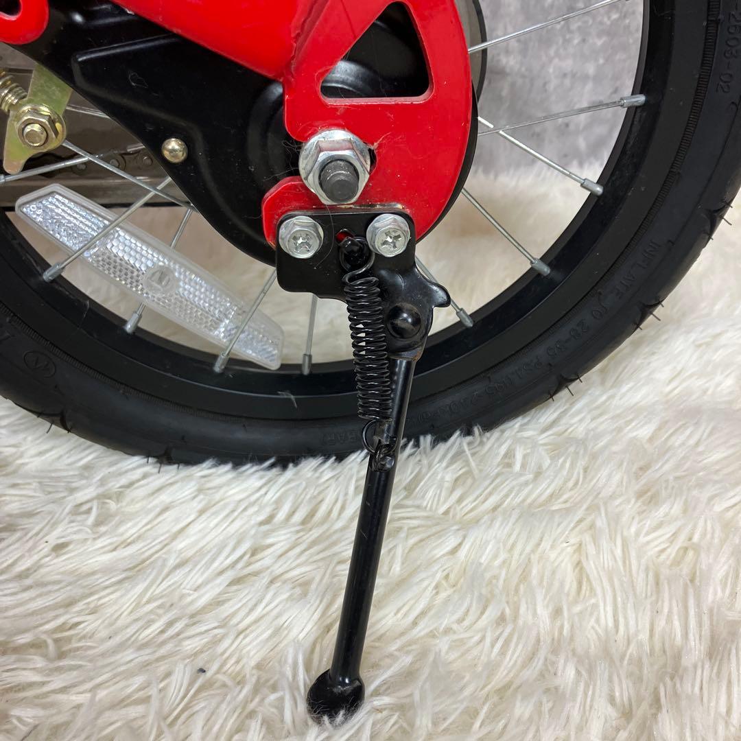 【美品】へんしんバイク　14インチ　赤　スタンド付き