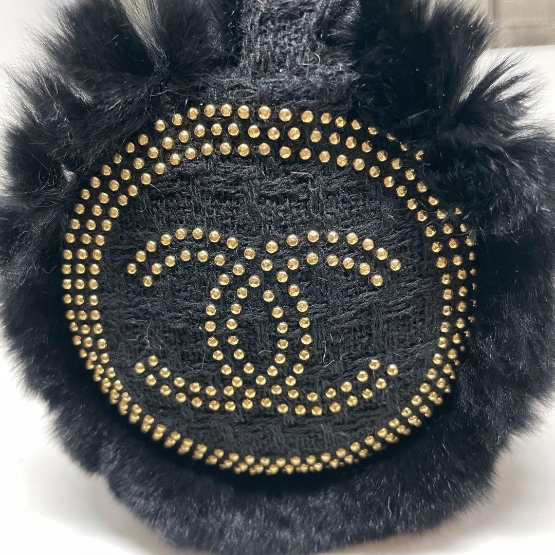 三*゜様 CHANEL ブラックファー耳あて　イヤーマフ