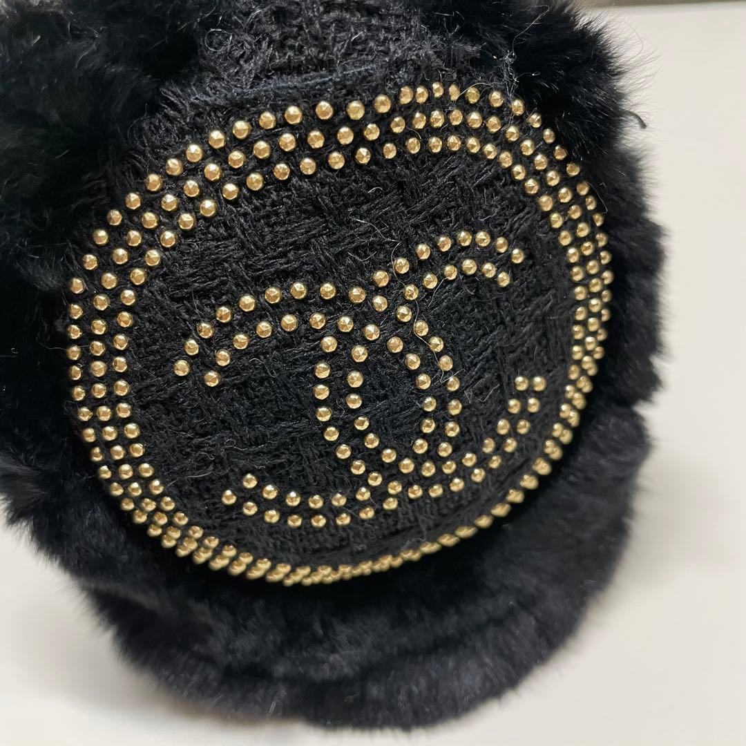 三*゜様 CHANEL ブラックファー耳あて　イヤーマフ