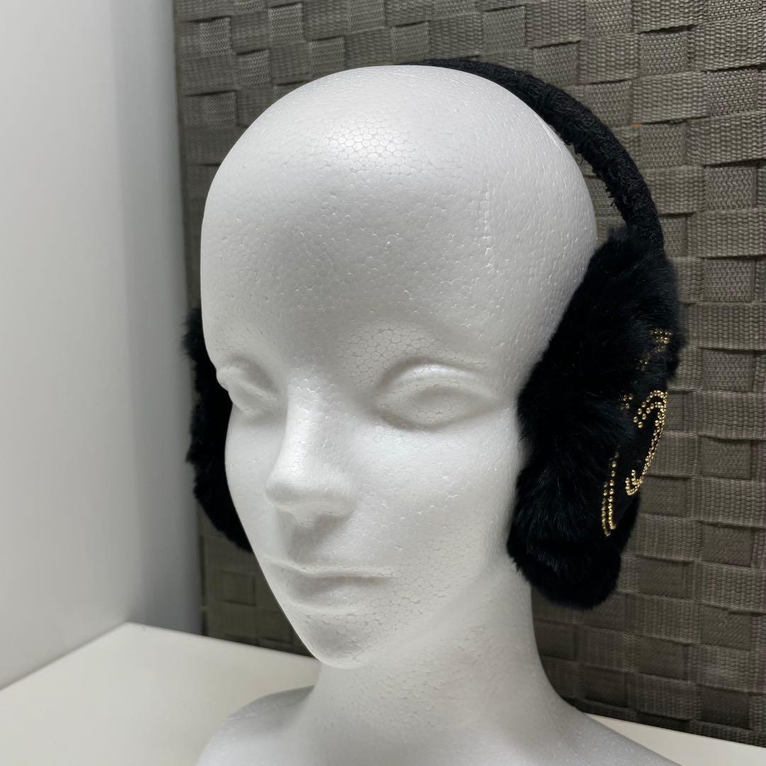 三*゜様 CHANEL ブラックファー耳あて　イヤーマフ