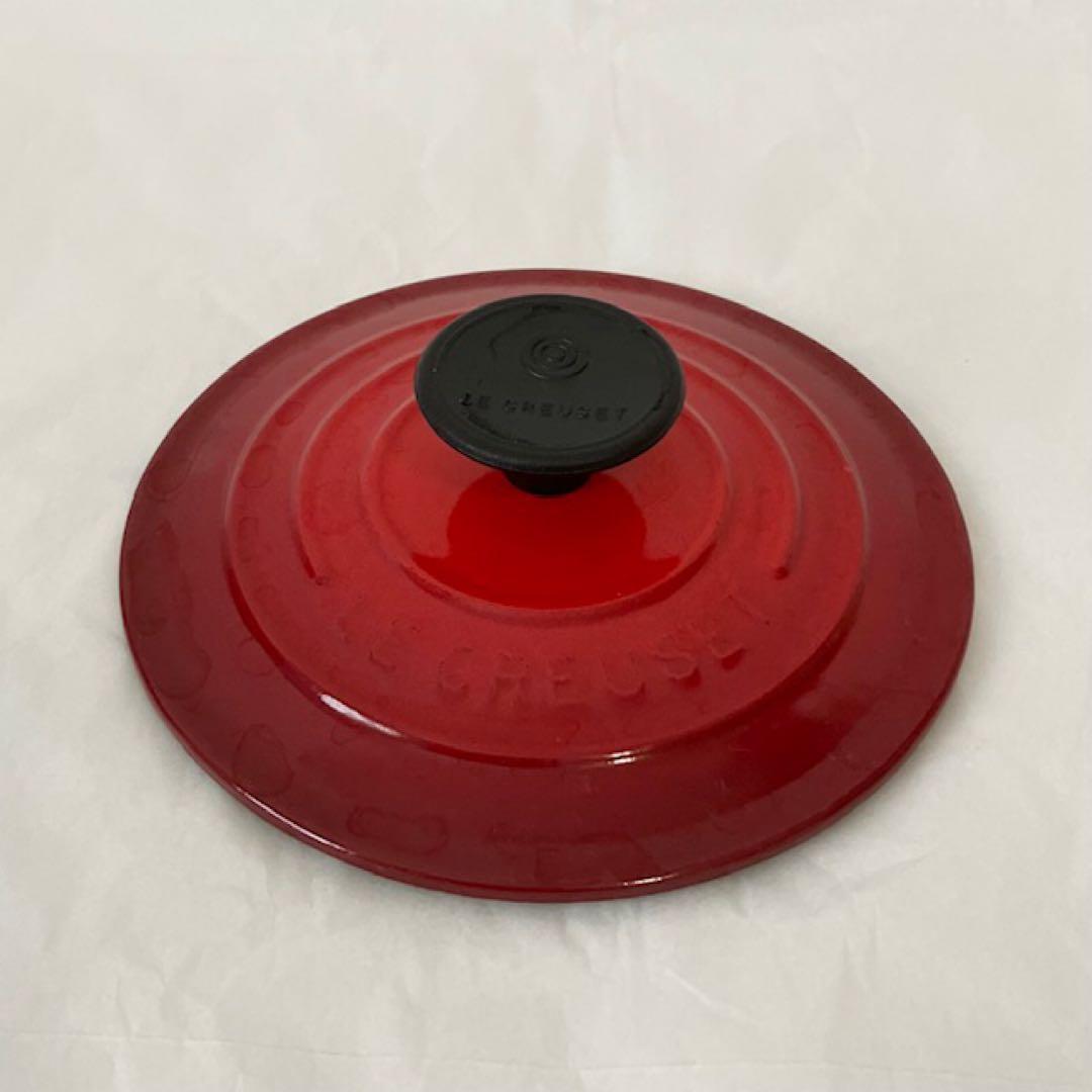 Le Creuset 両手鍋 14 ココットロンドチェリーレッド　鋳鉄　ホーロー