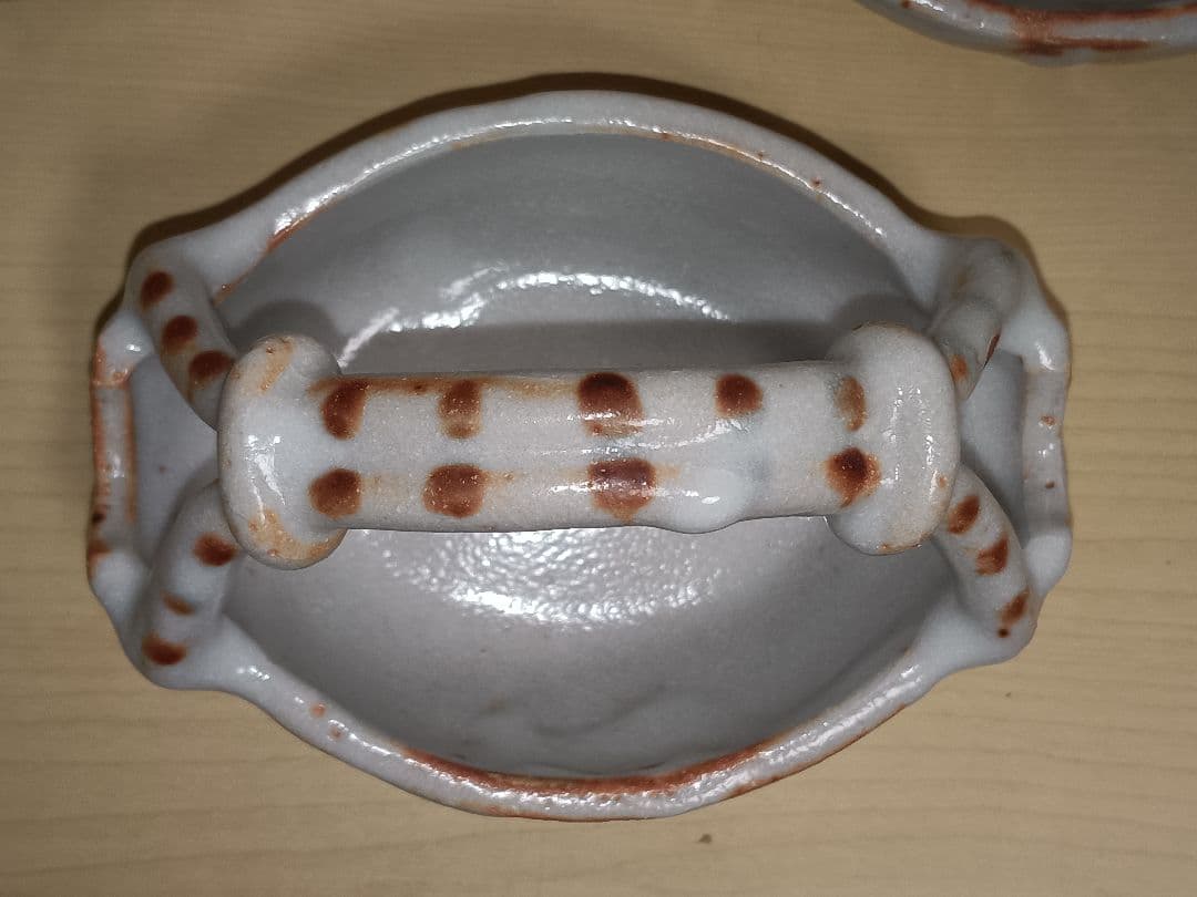 加藤卓男 志野 篭形 向付 新品 5客 セット 箱付き