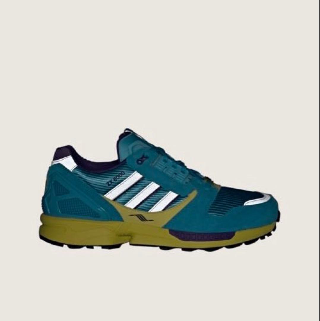 adidas ランニングシューズ ティール/イエロー