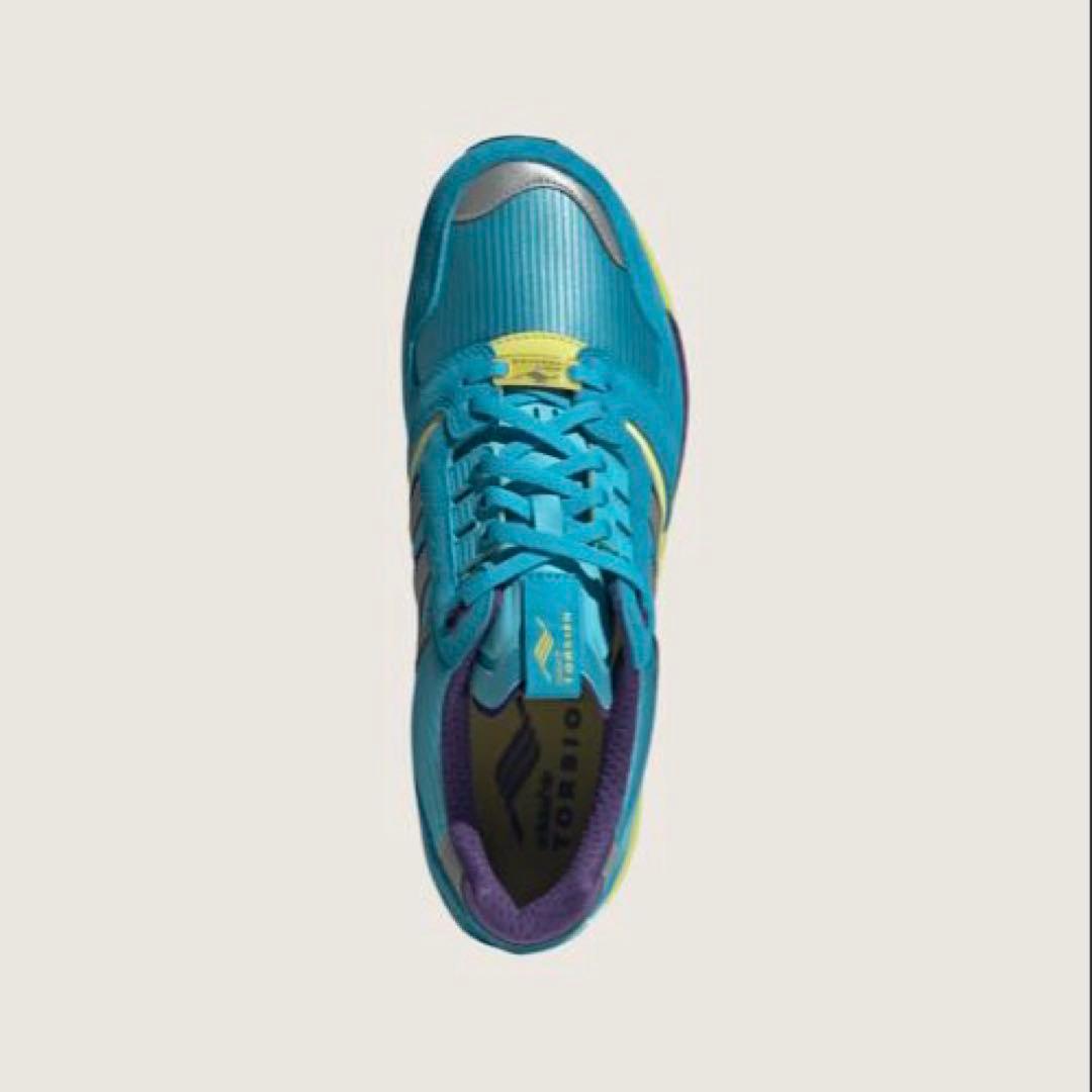 adidas ランニングシューズ ティール/イエロー
