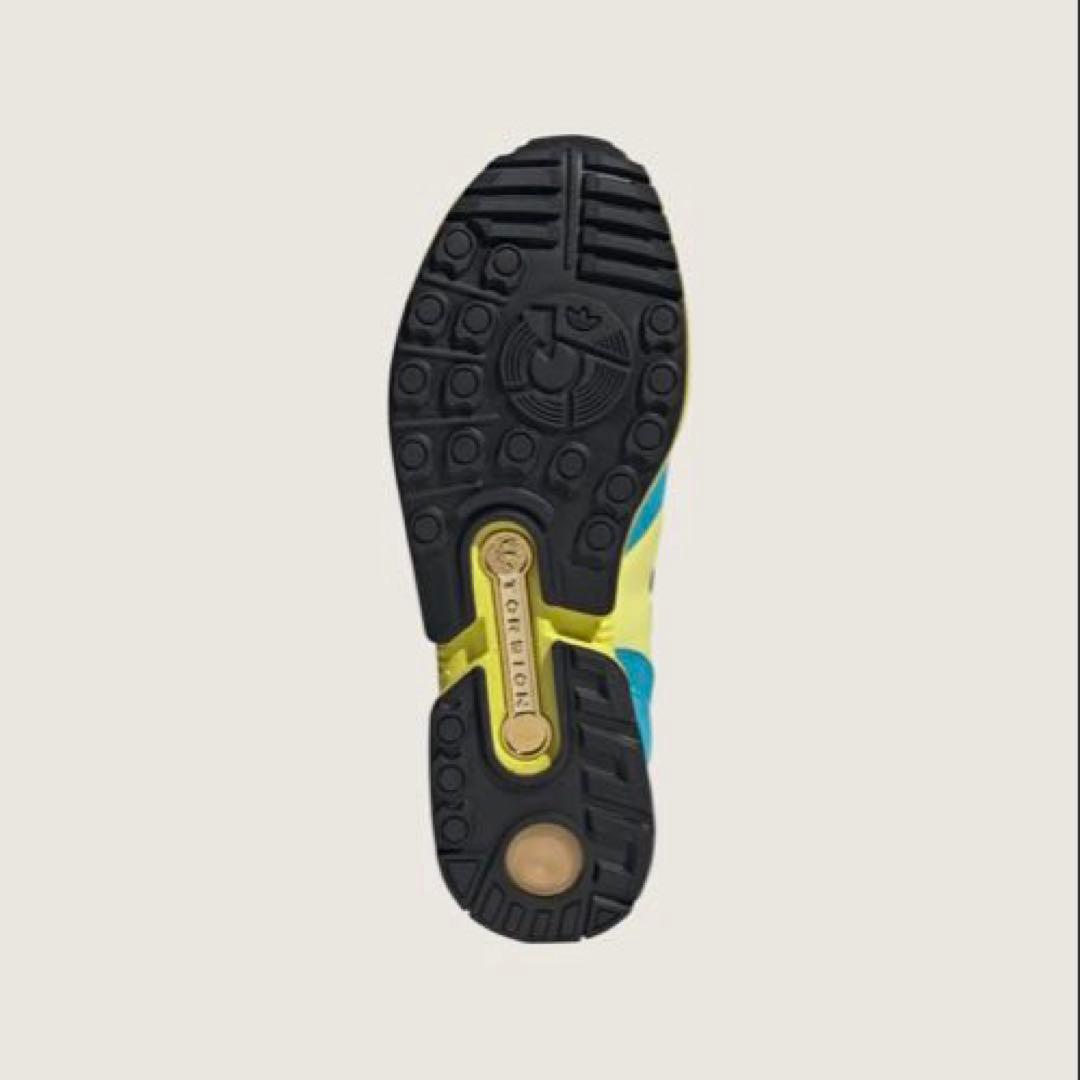 adidas ランニングシューズ ティール/イエロー