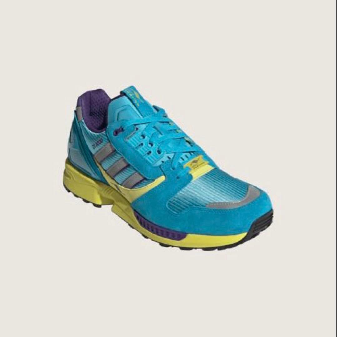 adidas ランニングシューズ ティール/イエロー