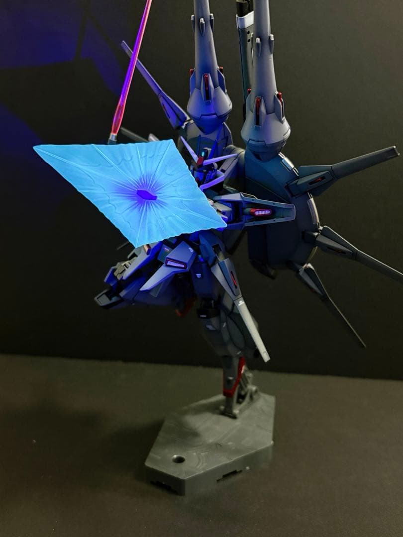 せ*り様 HG レジェンドガンダム　全塗装完成品　台座付属