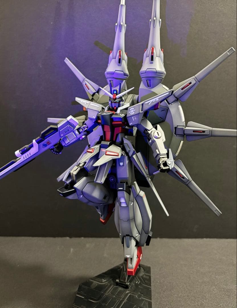 せ*り様 HG レジェンドガンダム　全塗装完成品　台座付属