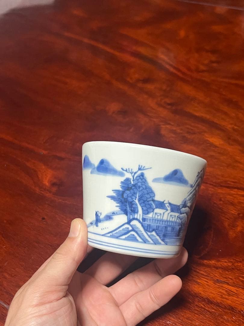 古伊万里　蕎麦猪口　鍋島　美品　そば猪口　大振　柿右衛門　後期鍋島　今右衛門