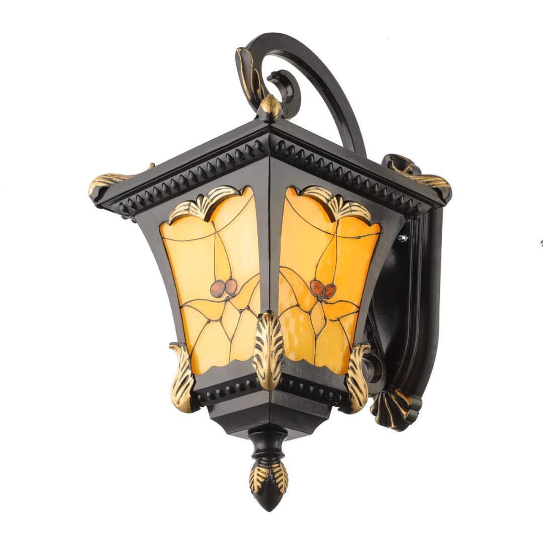 北欧風デザイン ポーチライト　ステンドグラス　玄関照明