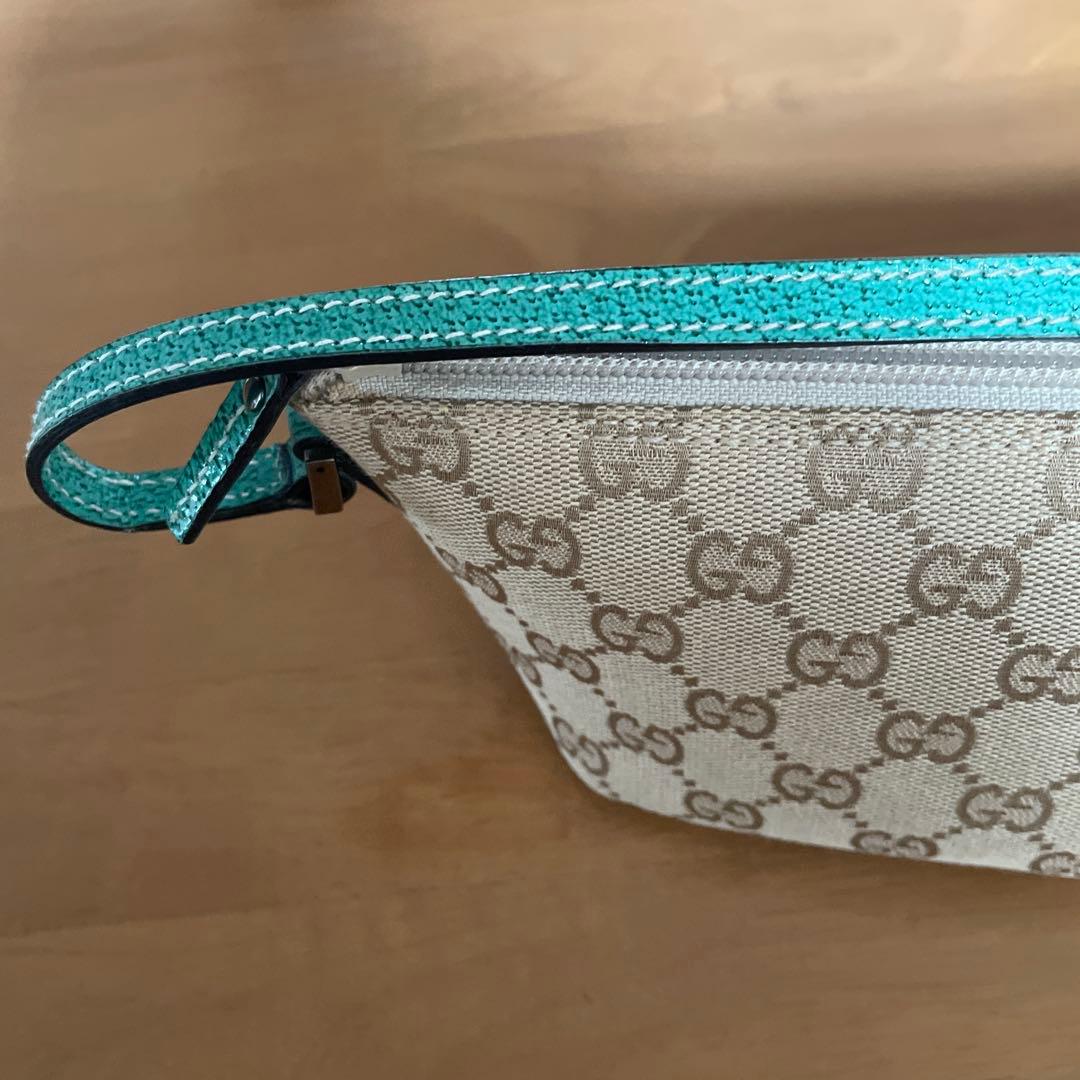 新品未使用GUCCI GGモノグラム ミニポーチバックベージュ