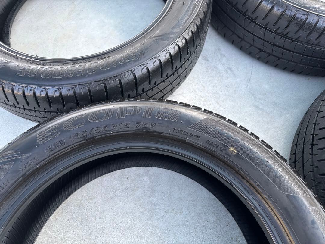 バリ山 23年製 ブリヂストン エコピア NH200C 165/55r15 4本