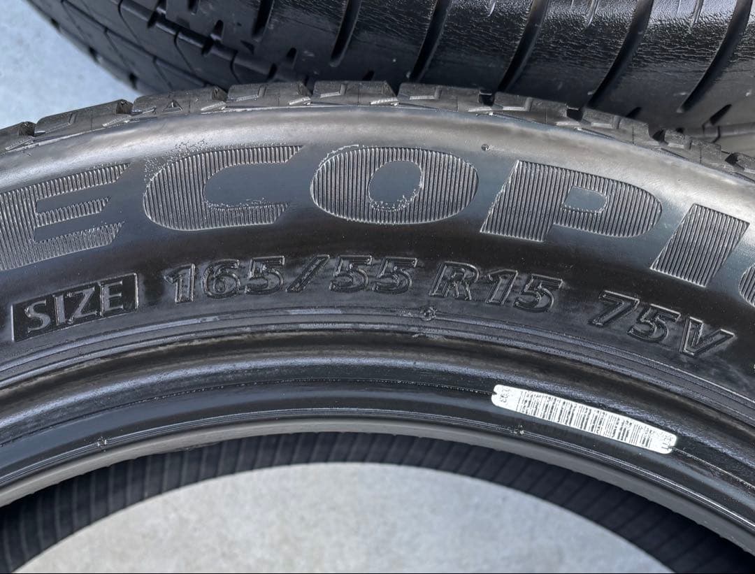 バリ山 23年製 ブリヂストン エコピア NH200C 165/55r15 4本