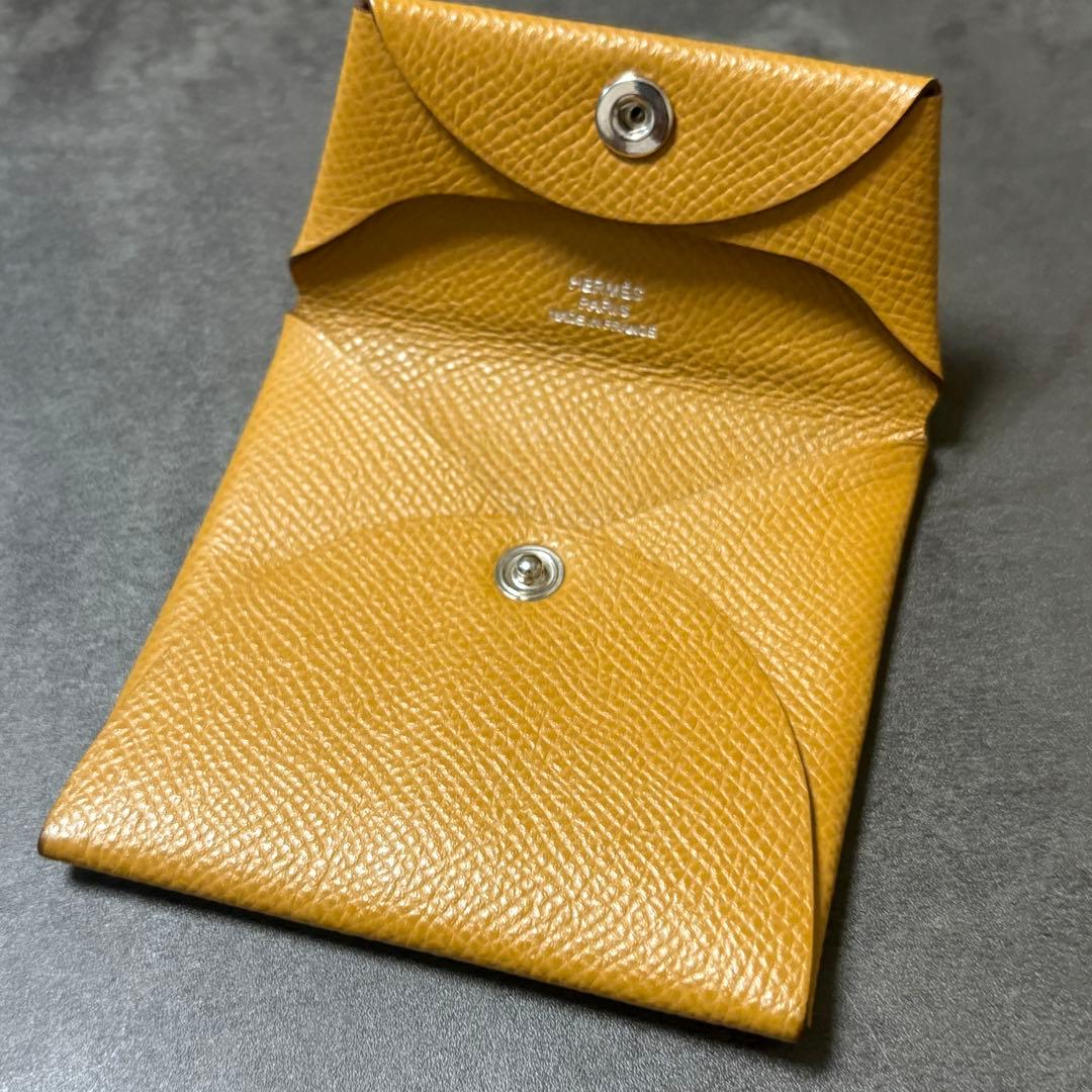CI837★ エルメス レザー 小銭入れ ケース バスティア Z刻印