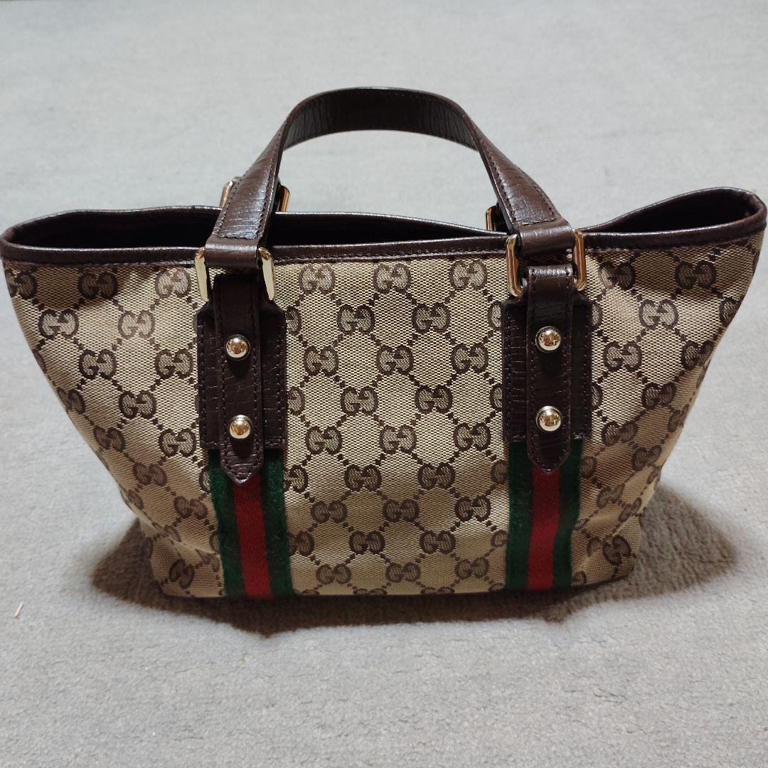《鑑定済☆正規品》GUCCI シェリーライン ミニトートバッグ