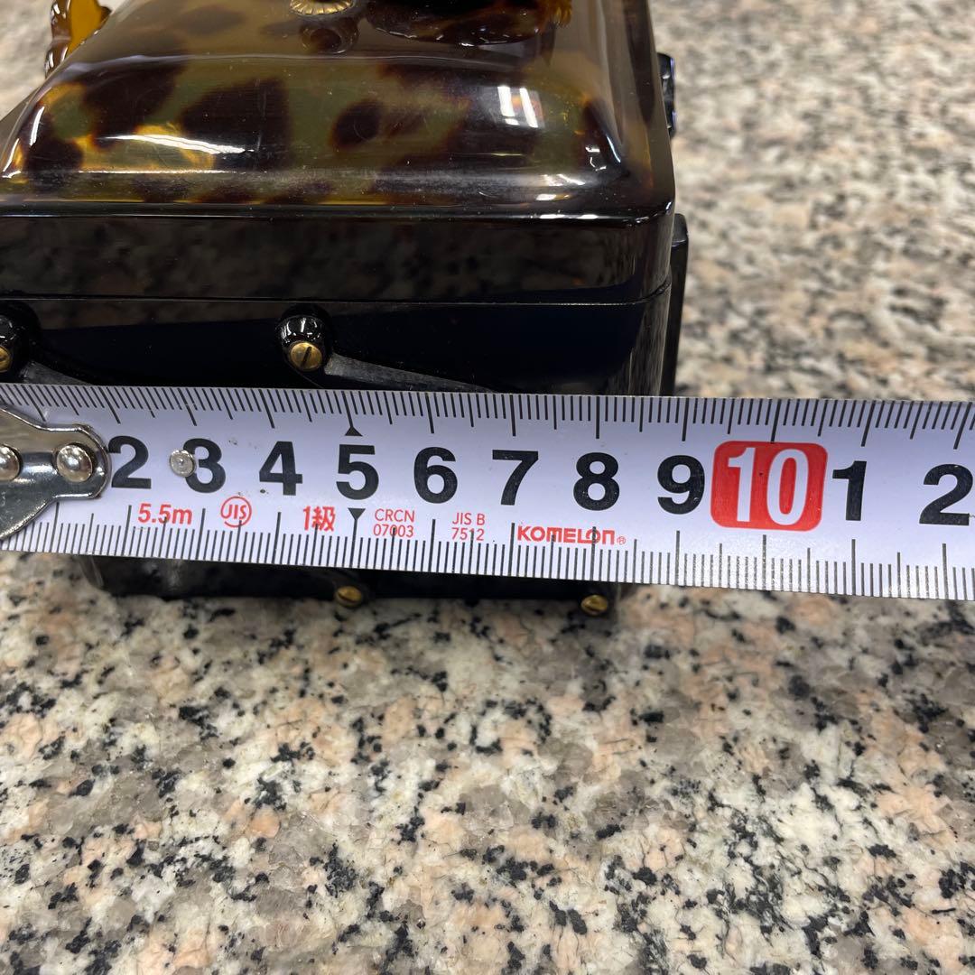 江崎べっ甲店 三段 折りたたみ ジュエリーボックス 宝石箱 ヴィンテージ 格安
