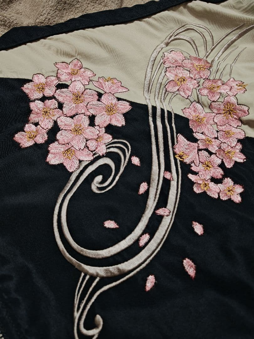 絡繰魂 美品 龍 日本限定 スカジャン vintage サテン unisex