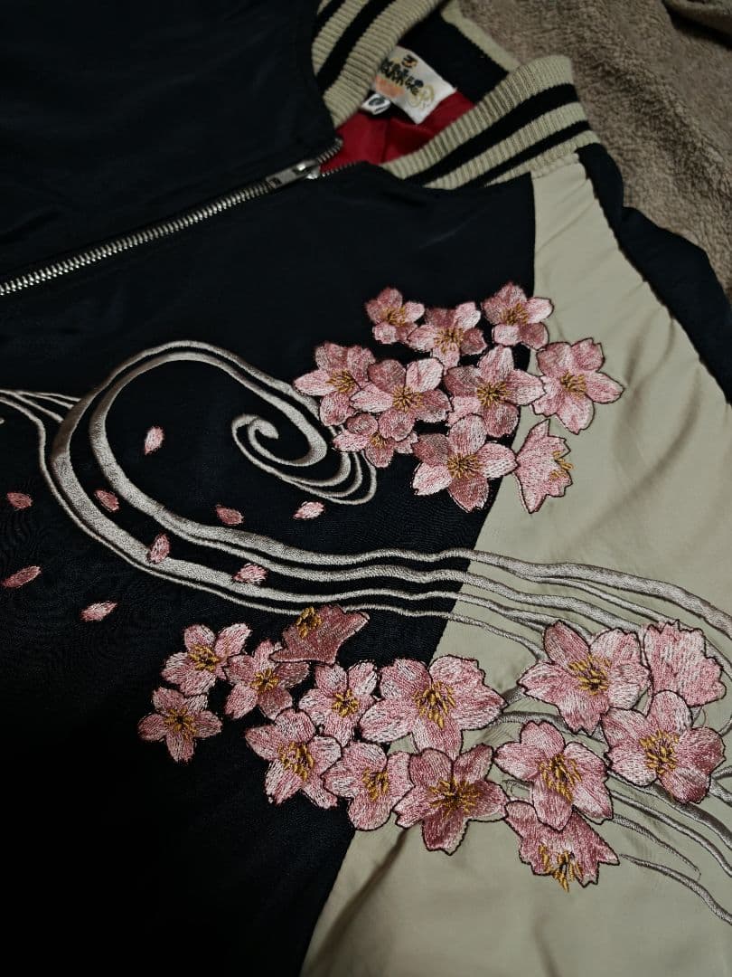 絡繰魂 美品 龍 日本限定 スカジャン vintage サテン unisex