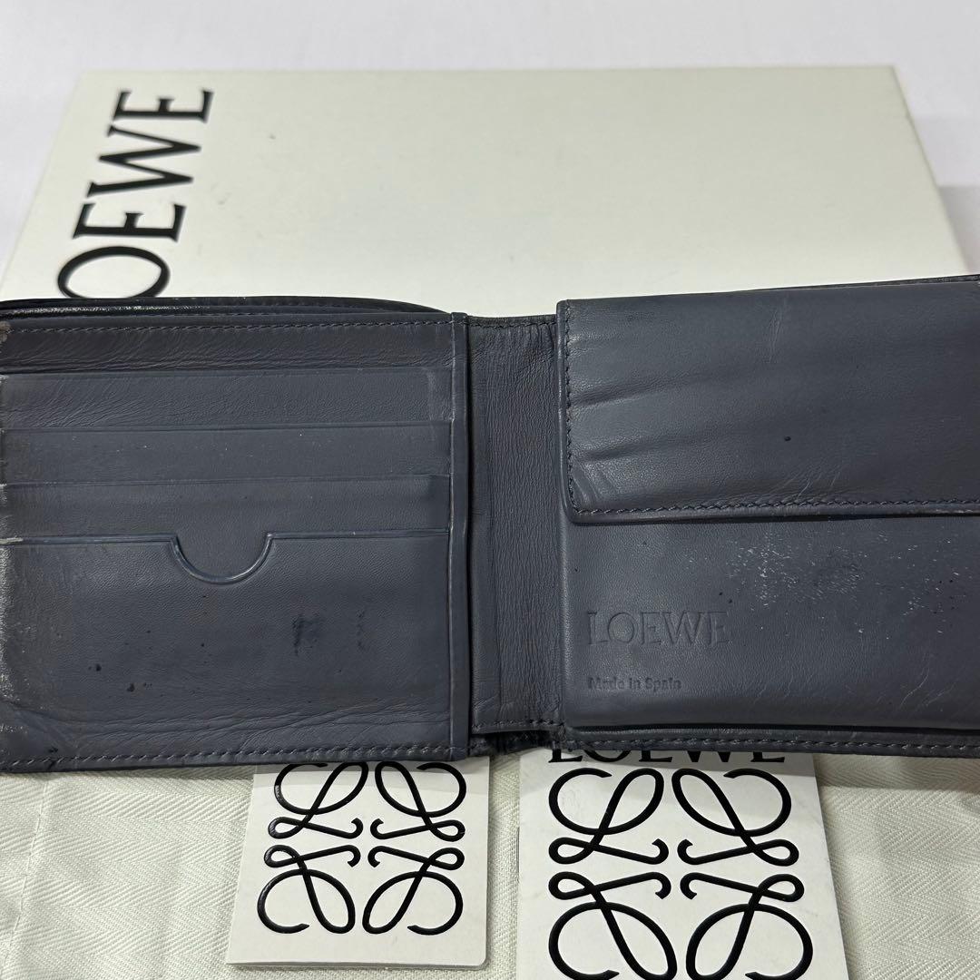 良品‼️ 現行　ロエベ　LOEWE 財布　折り財布　バイフォールド　付属品込み