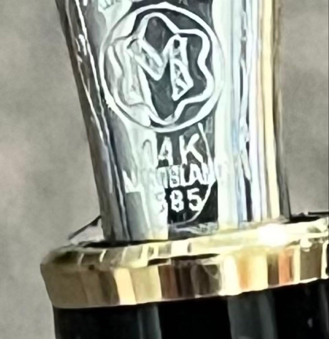 MONT BLANC 万年筆 黒 ゴールド装飾　K14