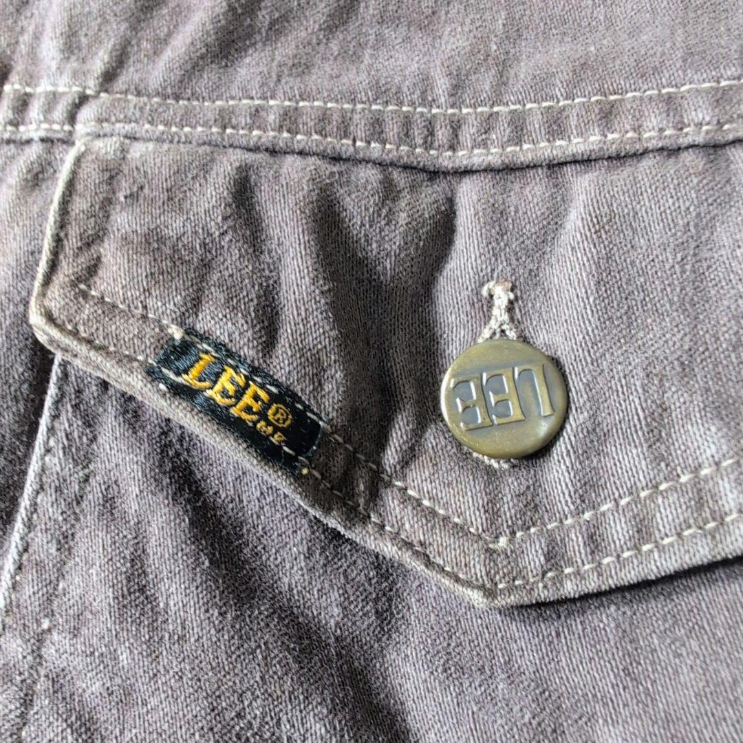 70s LEE USA製 ダークブラウン Gジャン 短丈