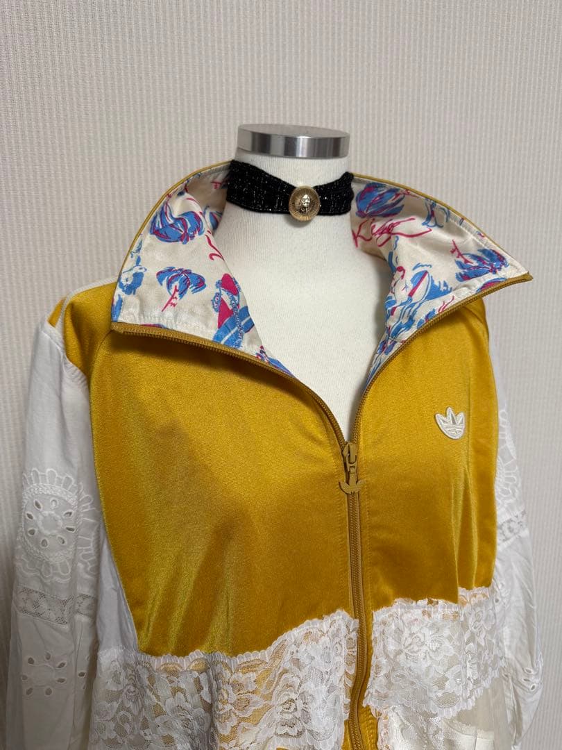 kaya modelly 古着リメイク　adidas