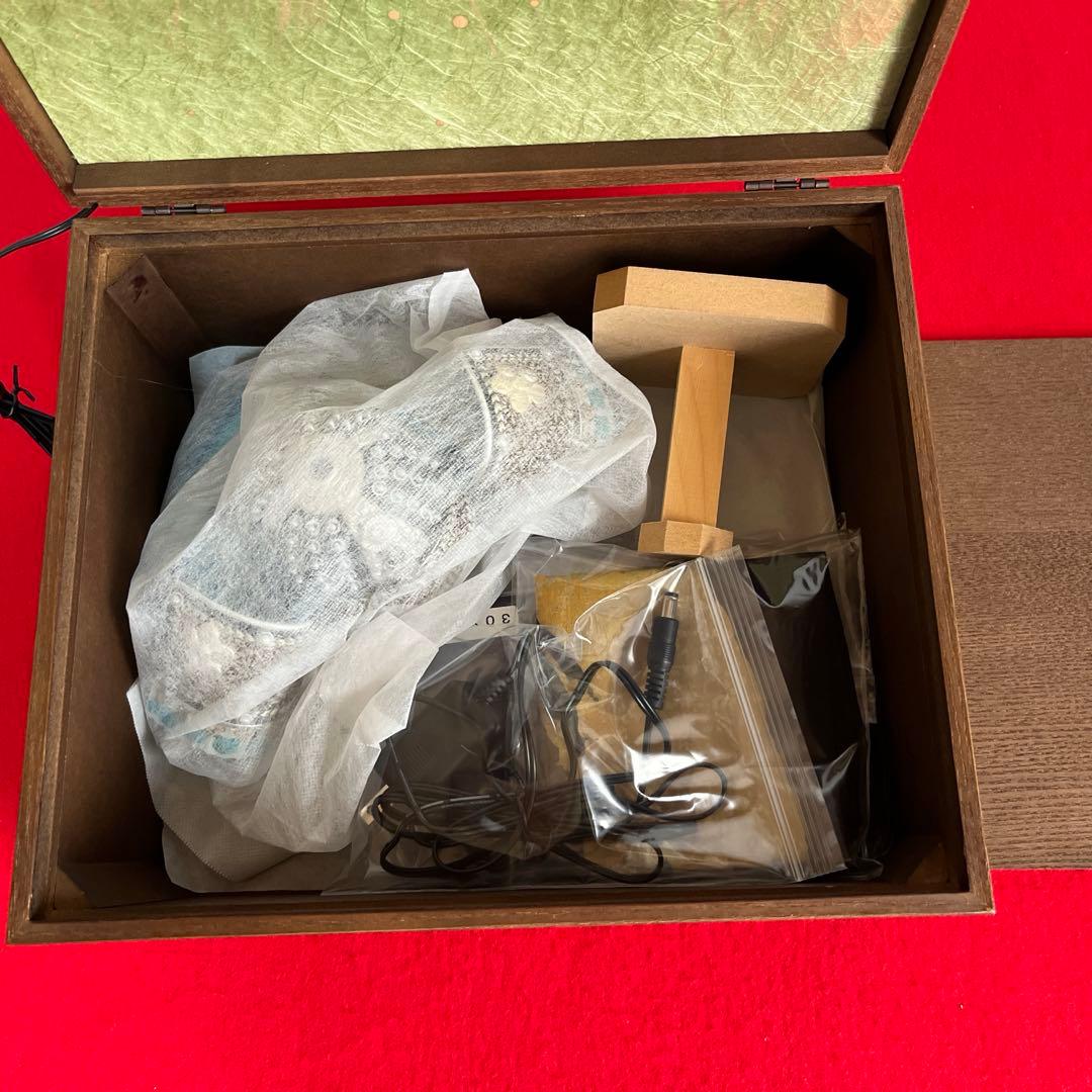 伊達政宗公　収納型飾り台LED屏風　政宗公ハンカチ付