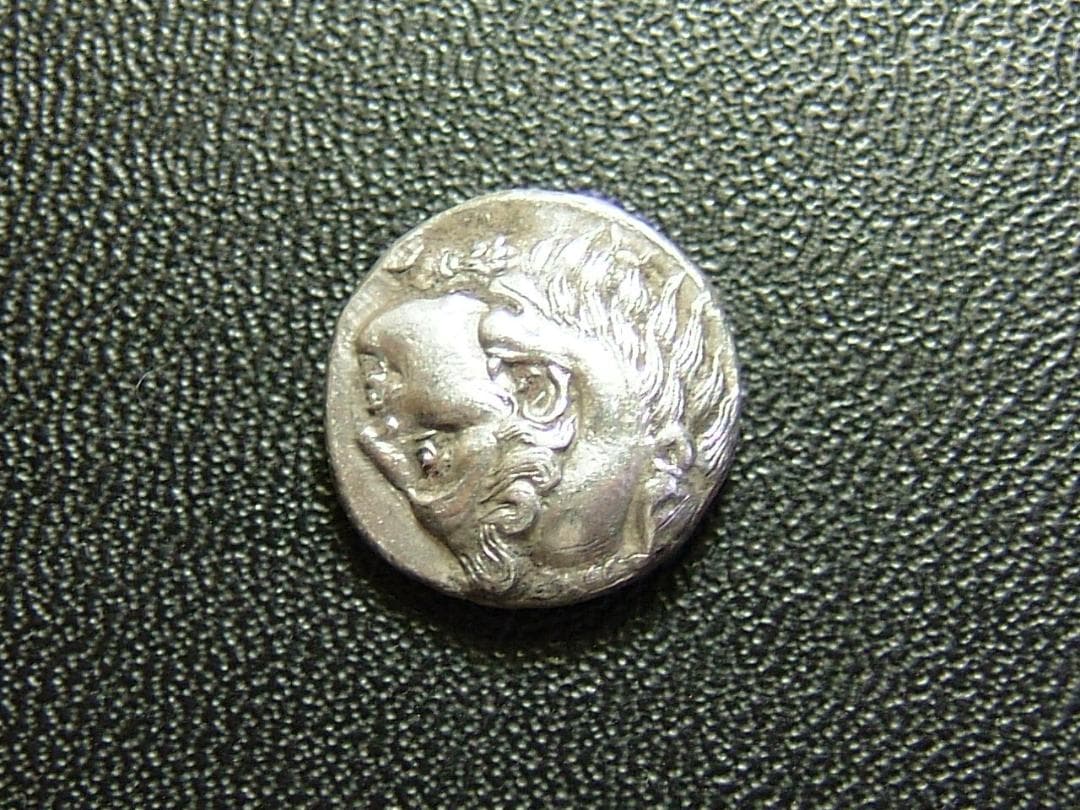 古代ギリシャ；マケドニア、アレクサンドロスIII世大王、ドラクマ銀貨、Rare