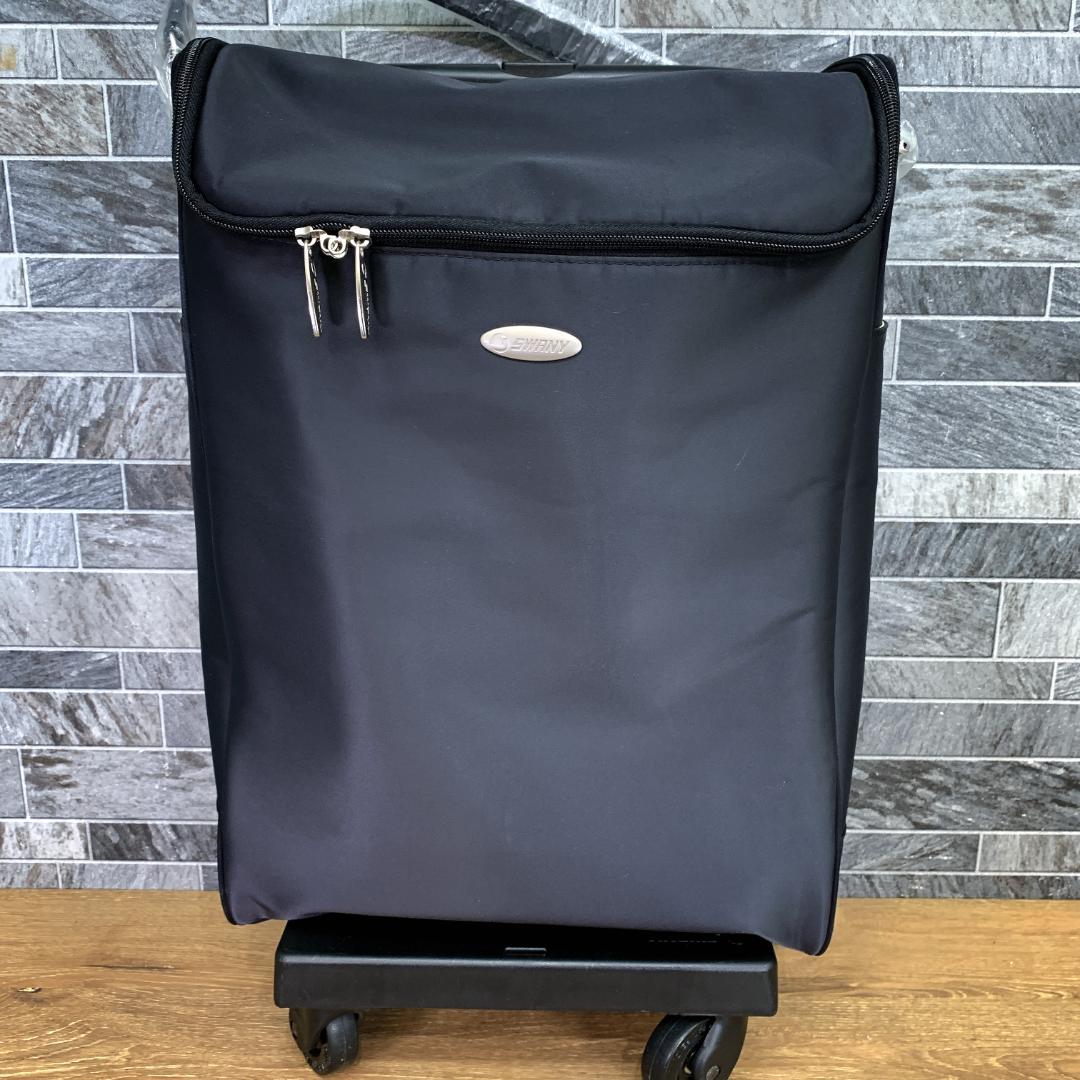 Shige　美品　スワニー ジップ　4輪　キャリーバッグ　車輪ストッパー付