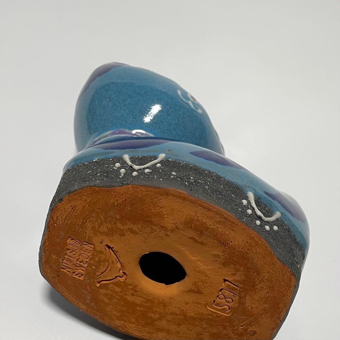 トーマスヘルストロームThomas Hellstrom 青い猫 置物 北欧