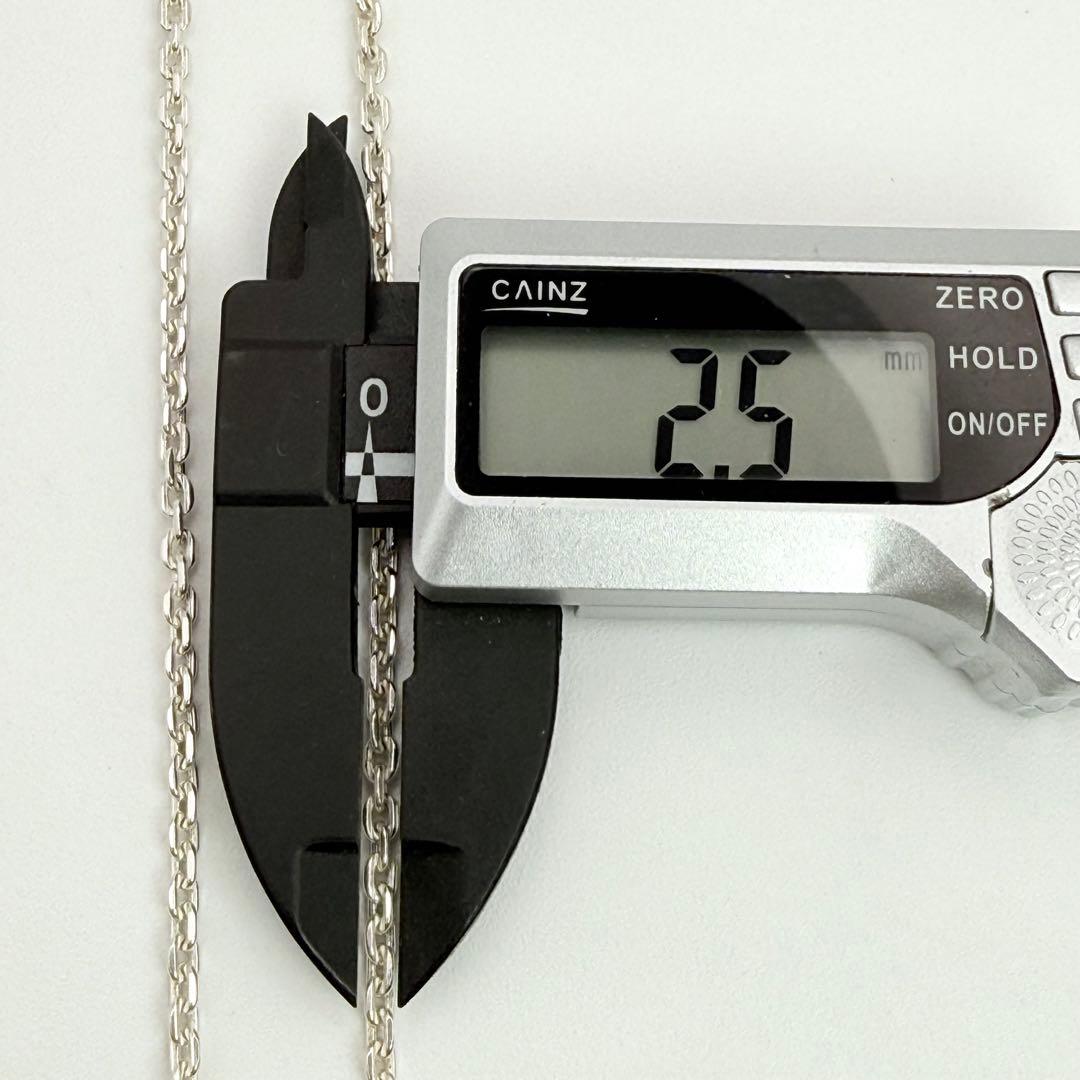 ●【極美品】SILVER925 SAAD アズキチェーン 2.5mm幅 50cm