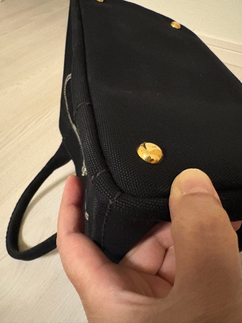 PRADA ブラック カナパ　トートバッグ
