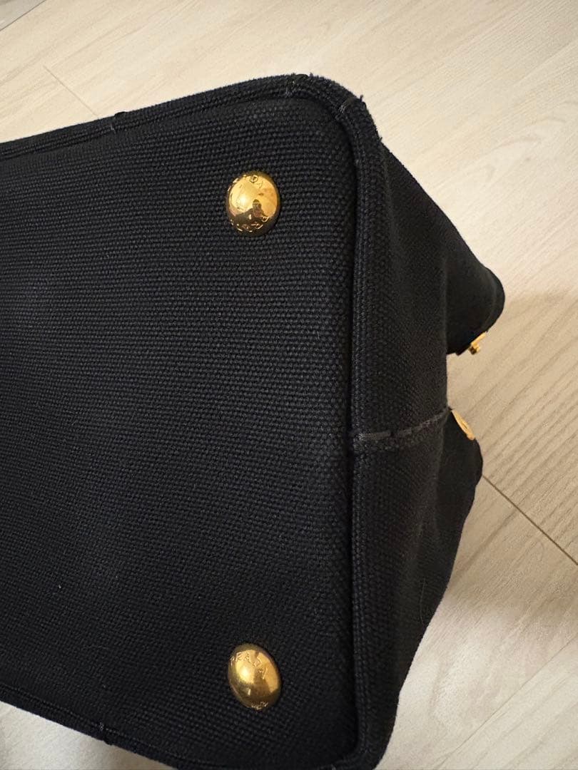 PRADA ブラック カナパ　トートバッグ