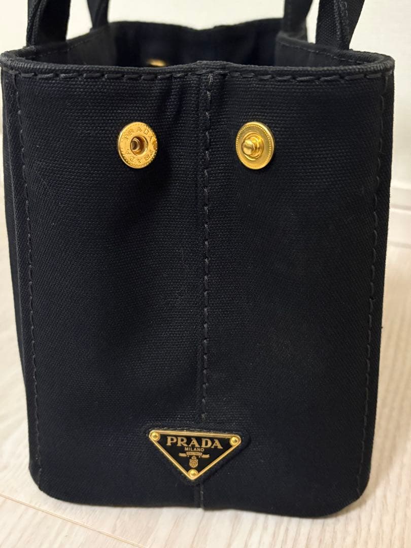 PRADA ブラック カナパ　トートバッグ