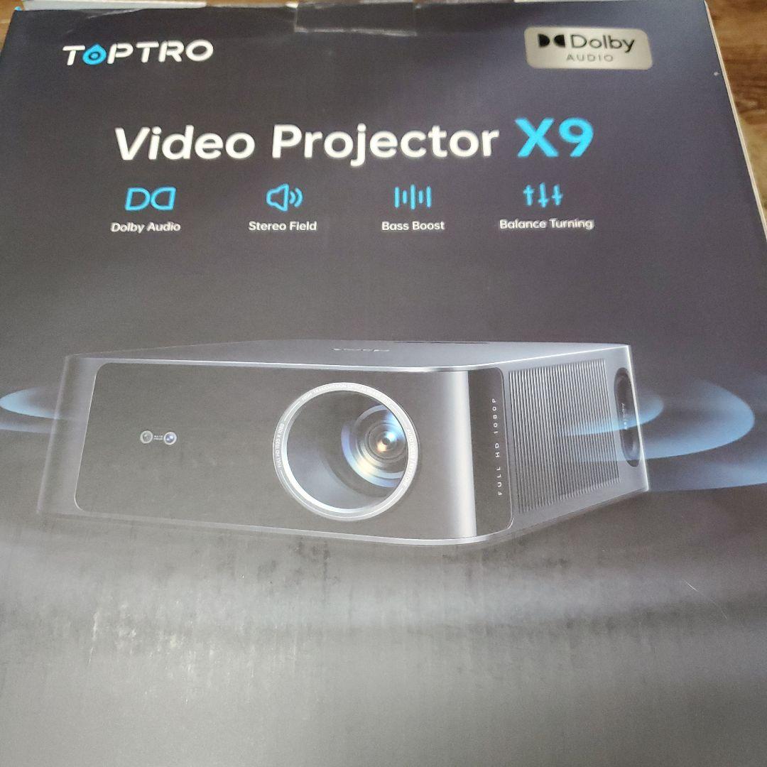 TOPTRO X9 【新品同様】使用4時間程度 音と画質良し プロジェクター