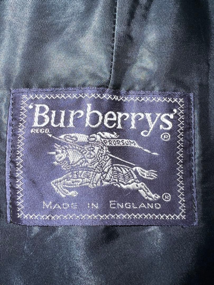 【英国製】Burberrys’ トレンチコート80〜90sヴィンテージ ネイビー