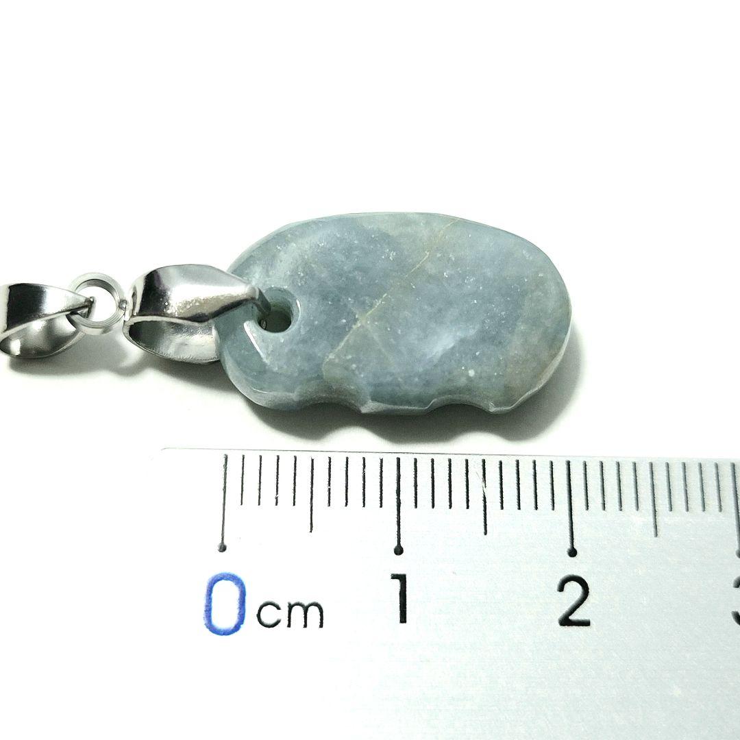 糸魚川翡翠:入コン沢:ペンダントトップ:金具(ステンレス)付き　PT0045