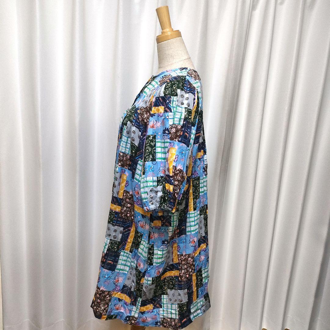 TUNIC 鴨居羊子 総柄 パジャマ プルオーバー