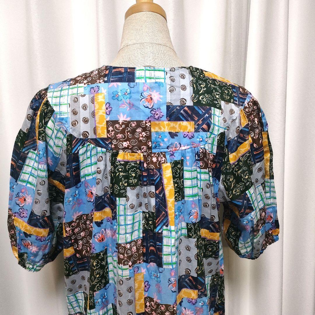 TUNIC 鴨居羊子 総柄 パジャマ プルオーバー