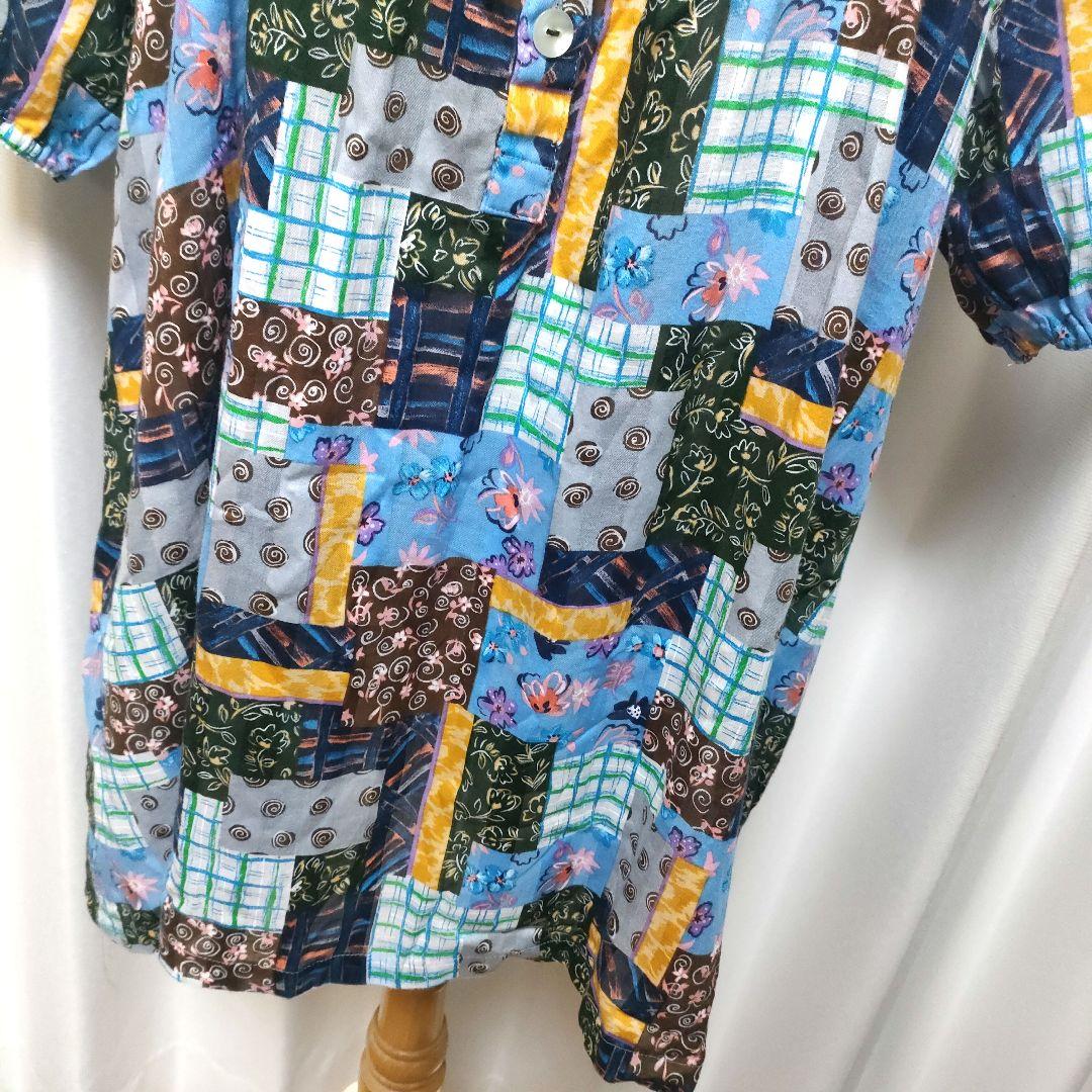 TUNIC 鴨居羊子 総柄 パジャマ プルオーバー