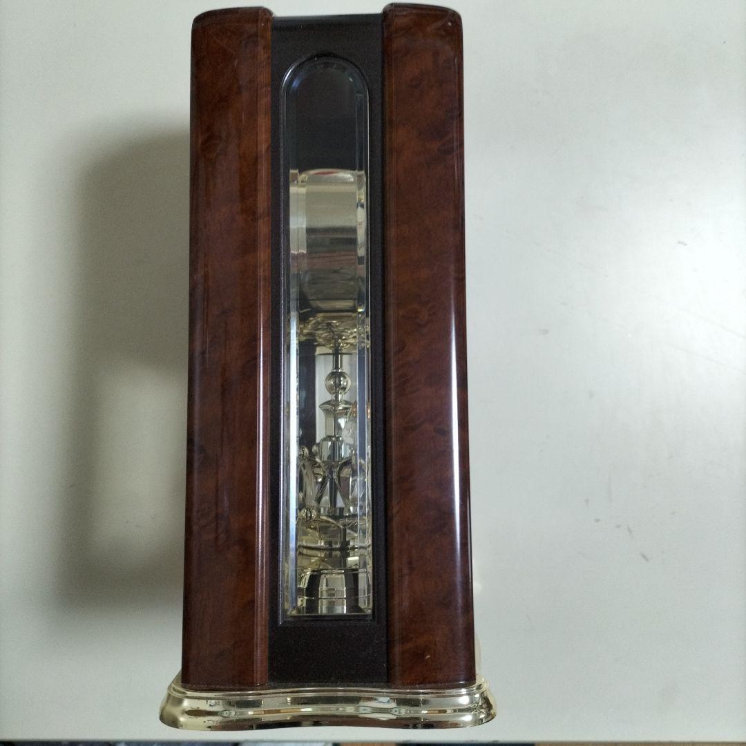 ブラウン シャンデリア置時計 カラクリ SEIKOQUARTZ