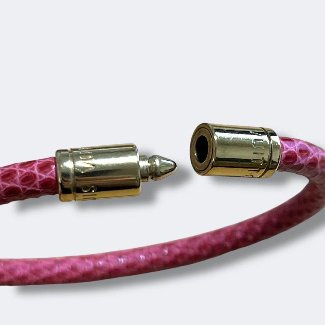 Louis Vuitton キープイットブレスレット ピンク 金具ゴールド