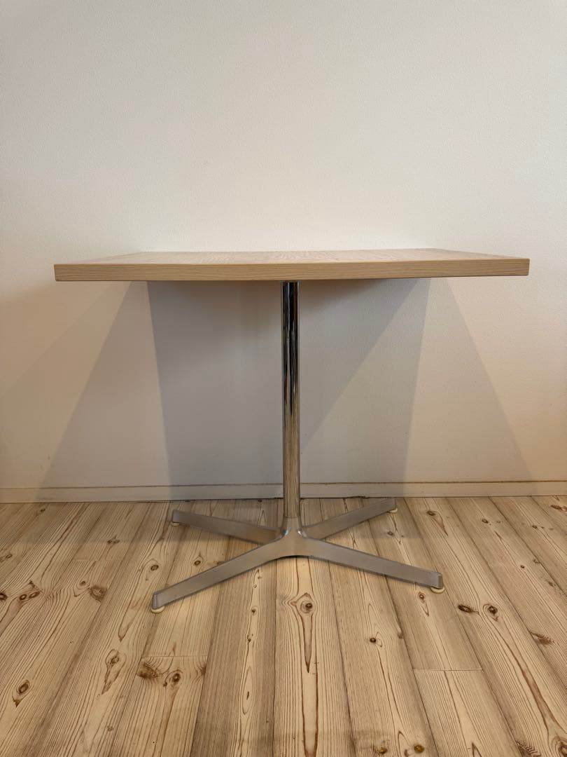 カフェ 長方形テーブル 60×80cm高さ75cm 1本脚 業務用④