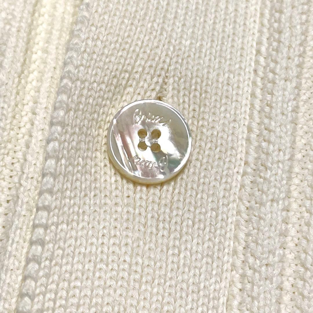 極美品 Brioni コットンカーディガン リブニット イタリア製 48 M